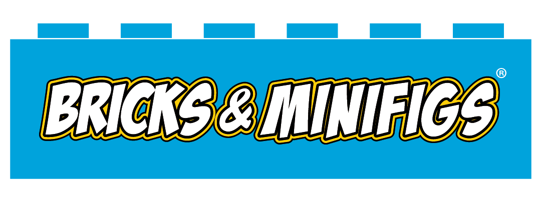 Bricks and minifigs logo